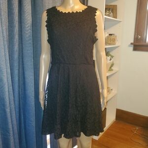 As U Wish brand, Size XL, Black lace sleeveless dress.